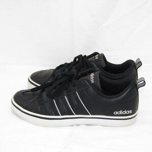 Adidas VS Pace Lace Up Black Leather Casual Everyday Sneakers Sz 7